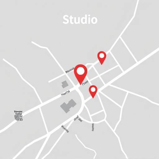 Kaart met locatie van de studio in Oudewater