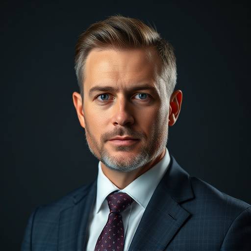 Portretfoto van een zakelijke man met een professionele uitstraling